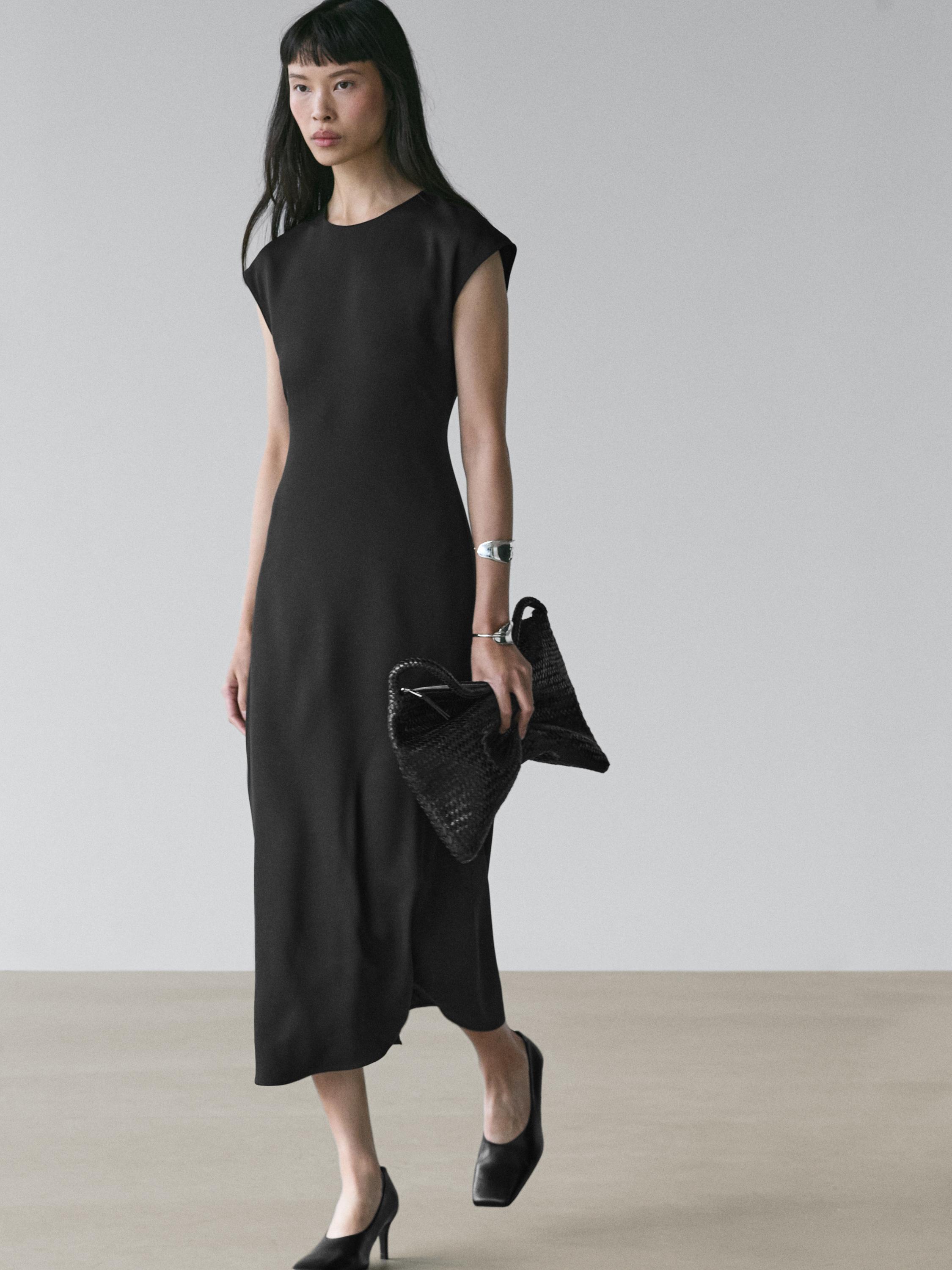 Robe fluide manches courtes